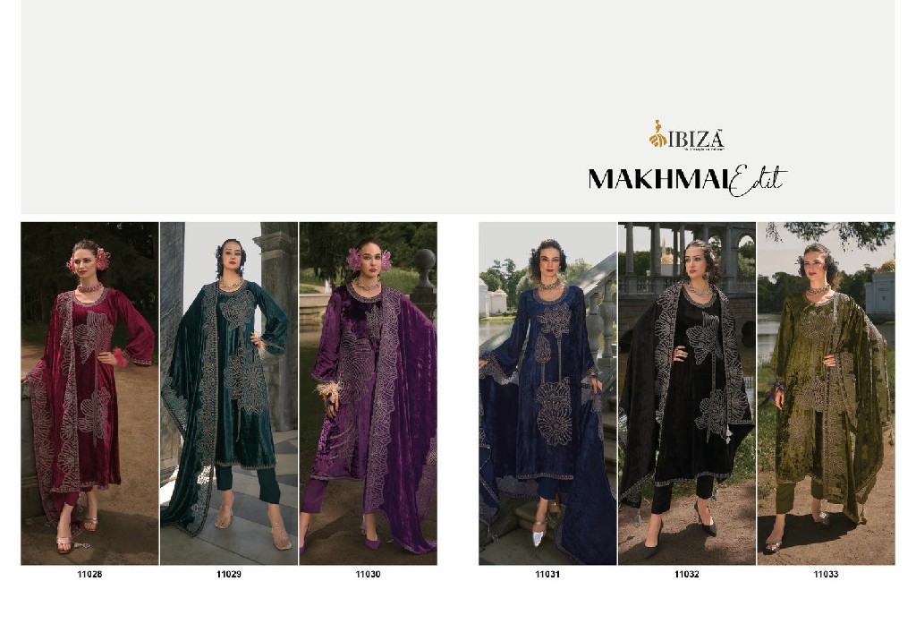 ibiza makhmal edit hit design viscose velvet winter unstitch salwar suit