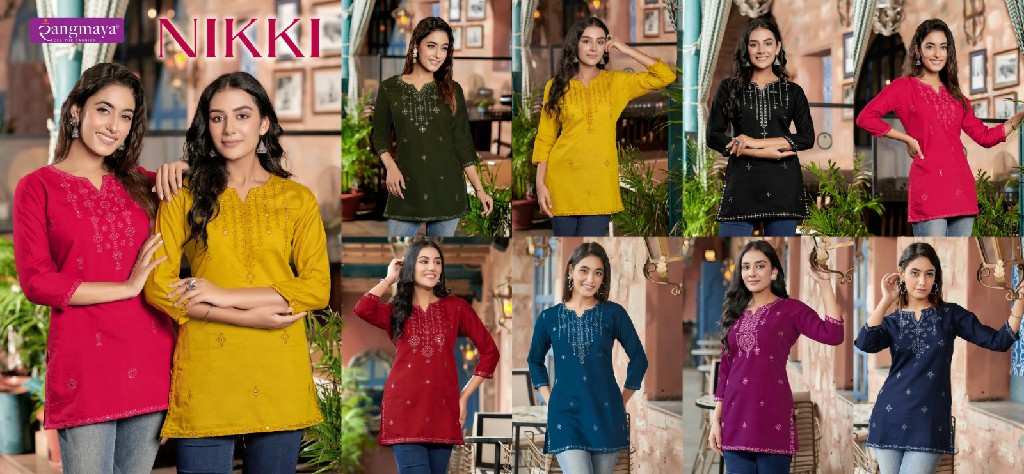 Rangmaya Nikki Wholesale Tunic Short Top Collection