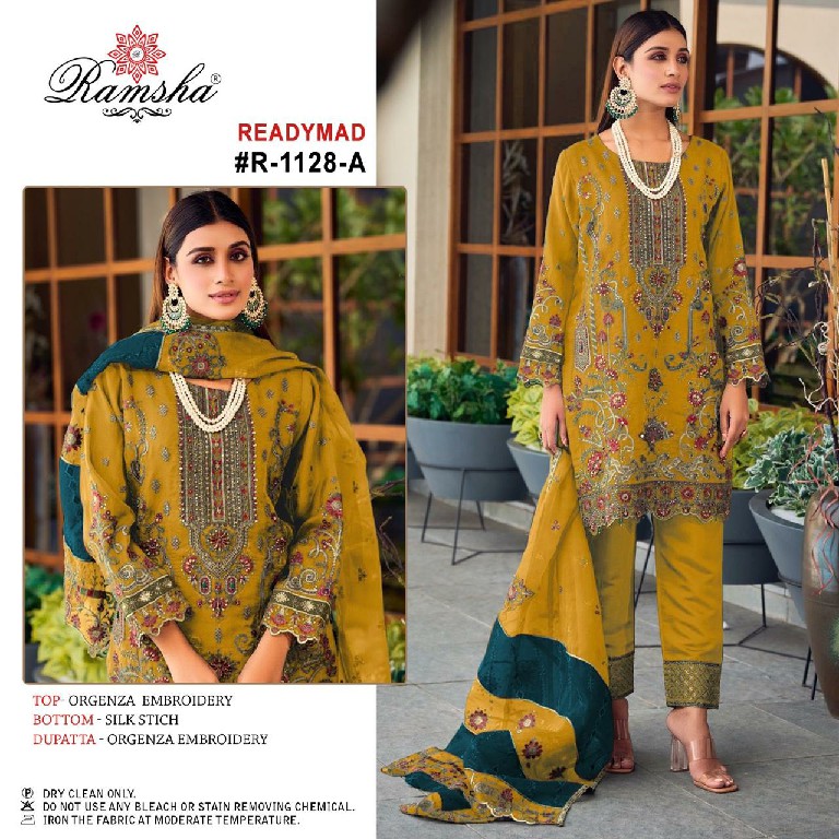 Ramsha R-1128 Wholesale Readymade Indian Pakistani Salwar Suits