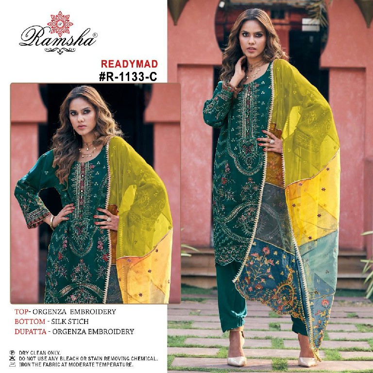 Ramsha R-1133 Wholesale Readymade Indian Pakistani Salwar Suits