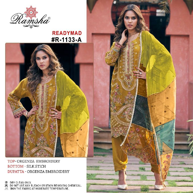 Ramsha R-1133 Wholesale Readymade Indian Pakistani Salwar Suits