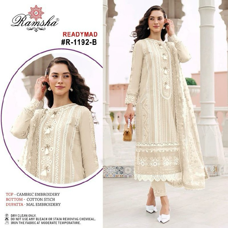 Ramsha R-1192 Wholesale Readymade Indian Pakistani Salwar Suits