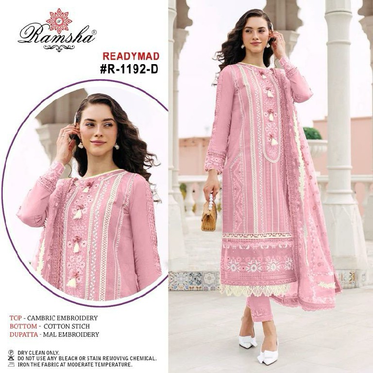 Ramsha R-1192 Wholesale Readymade Indian Pakistani Salwar Suits