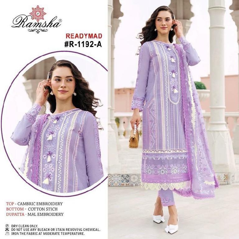 Ramsha R-1192 Wholesale Readymade Indian Pakistani Salwar Suits