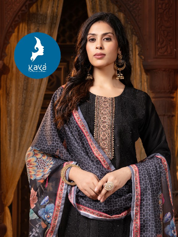 Kaya Kenzer Wholesale 3 Piece Straight Cut Work Concept Salwar Suits