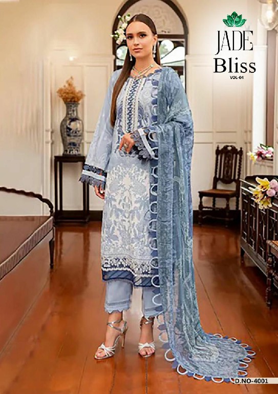 Jade Bliss Vol-4 Wholesale Pure Cotton Karachi Style Dress Material