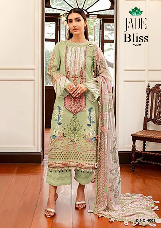 Jade Bliss Vol-4 Wholesale Pure Cotton Karachi Style Dress Material