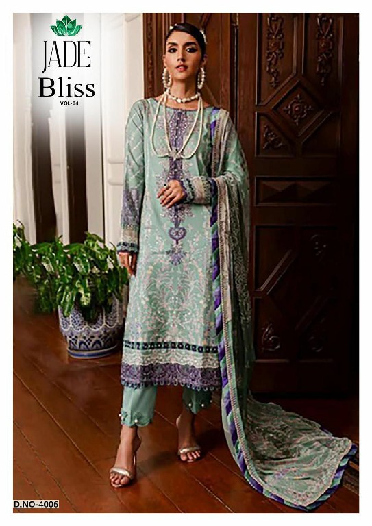 Jade Bliss Vol-4 Wholesale Pure Cotton Karachi Style Dress Material