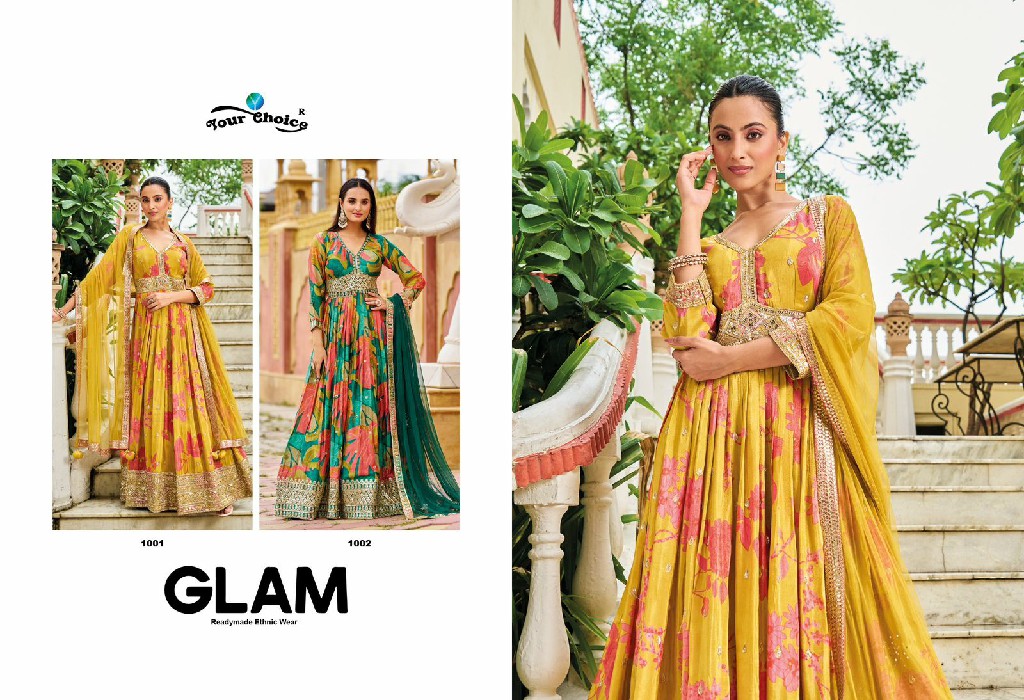 Your Choice Glam Wholesale Readymade Gown Ethnic Wear