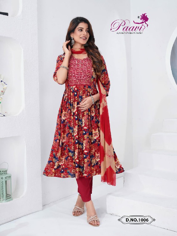 Paavis Sanaya Vol-2 Wholesale Umbrella Cut 3 Piece Readymade Collection