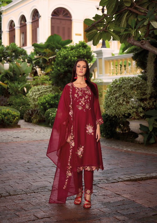 LADY LEELA SHIDDAT VOL 3 DESIGNER EMBROIDERY WORK FULL STITCH TOP BOTTOM DUPATTA