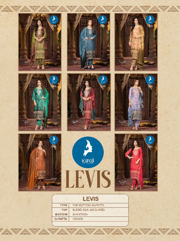 levis by kaya chanderi silk churidar classic full stitch plus size salwar suit