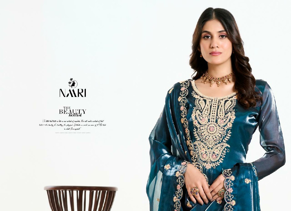 Naari Charvi Wholesale Pure Zimichu Silk Ethnic Dress Material