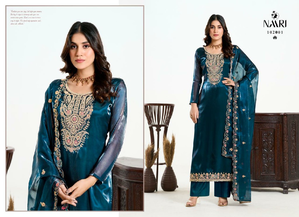 Naari Charvi Wholesale Pure Zimichu Silk Ethnic Dress Material