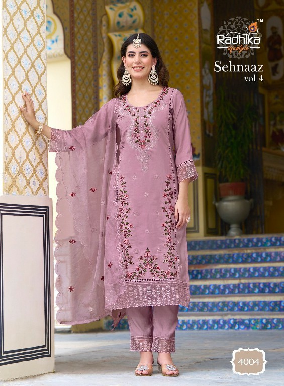 Radhika Sehnaaz Vol-4 Wholesale Kurti Pant With Dupatta