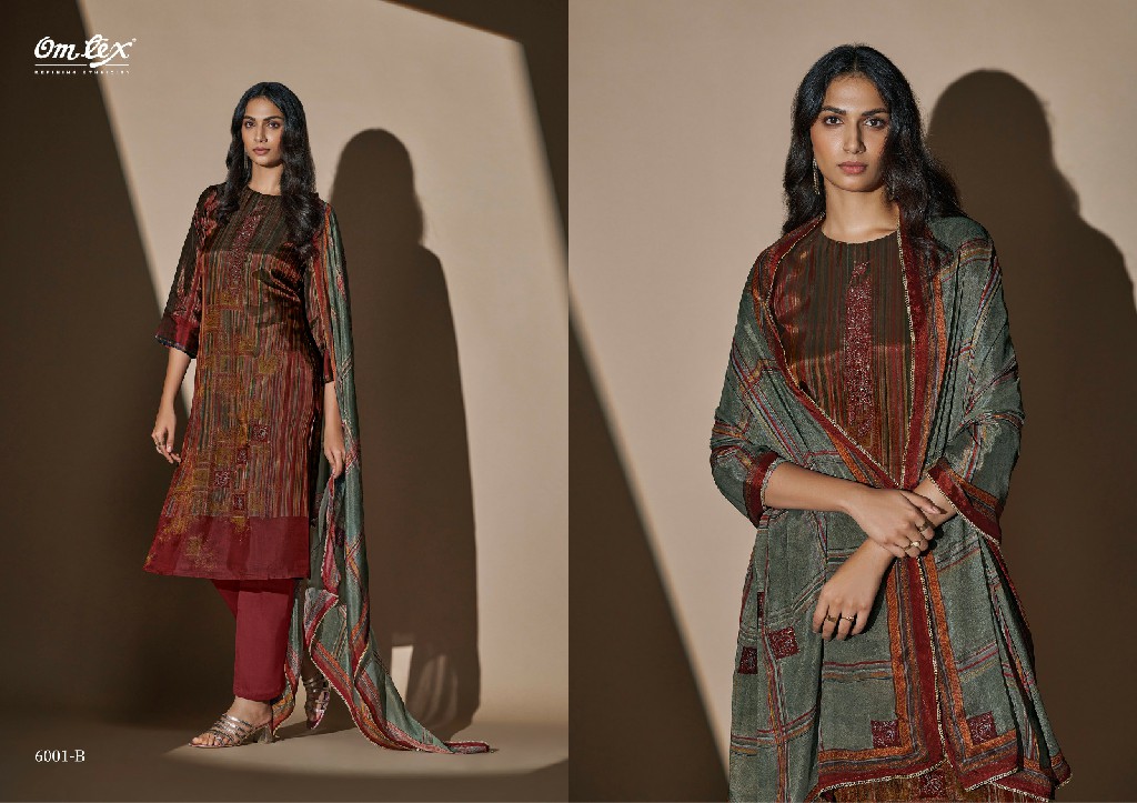 Omtex Danika Wholesale Pariaza Silk With Patchwork Dress