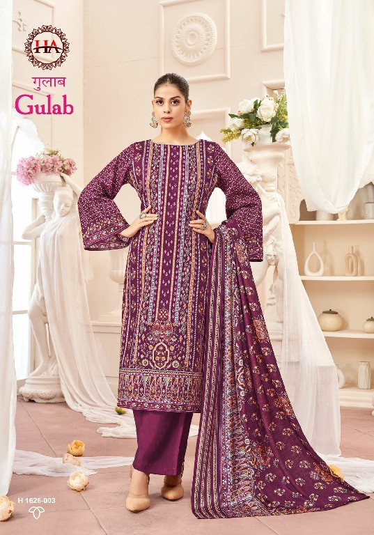 Harshit Gulab Wholesale Pure Cambric Cotton With Swaroski Work Dress Material