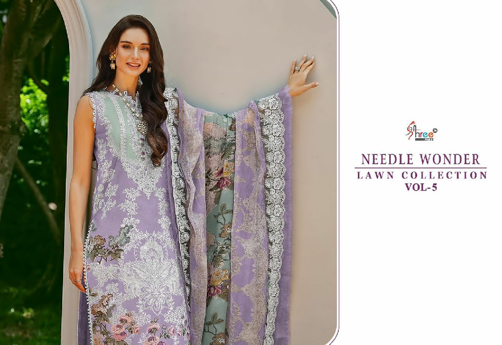 Shree Fabs Needle Wonder Lawn Collection Vol-5 Wholesale Indian Pakistani Suits