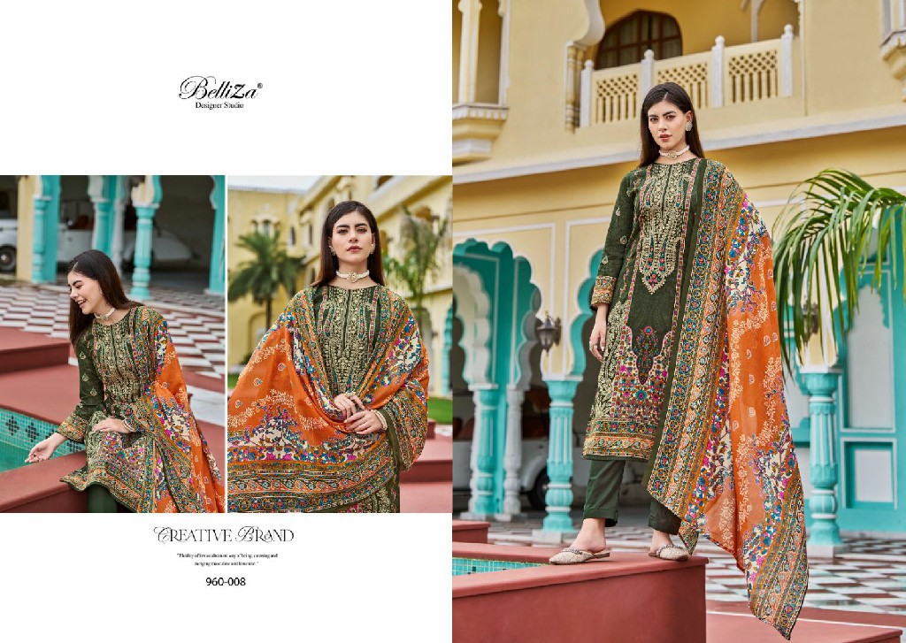 BELLIZA DESIGNER NAIRA VOL 71 COTTON DIGITAL PRINTS MODERN PAKISTANI DRESS