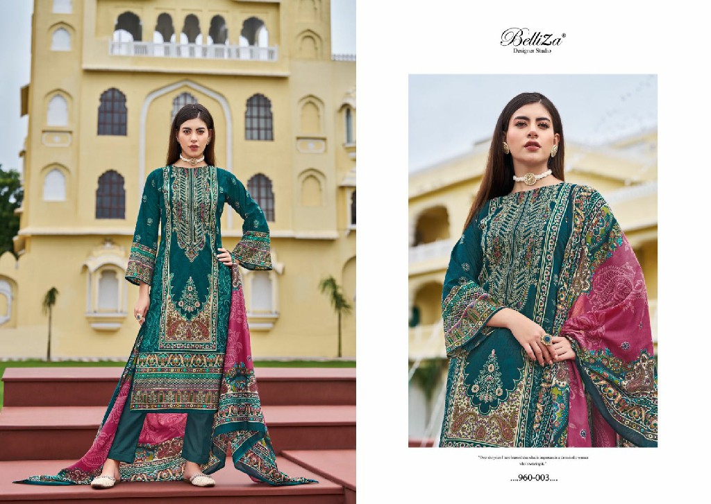 BELLIZA DESIGNER NAIRA VOL 71 COTTON DIGITAL PRINTS MODERN PAKISTANI DRESS