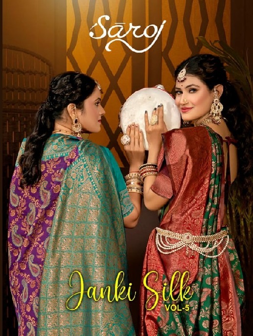 Saroj Janki Silk Vol-5 Wholesale Soft Silk Rich Pallu Sarees