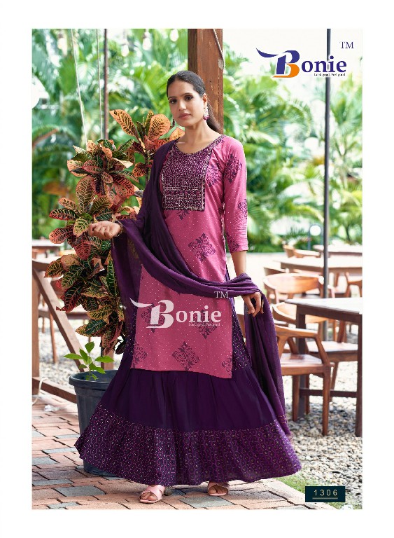 fiana vol 13 by bonie readymade rayon kurti skirt with dupatta