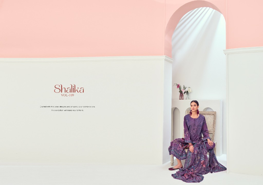 Shree Shalika Shalika Vol-109 Wholesale Lawn Cotton With Embroidery Work Salwar Suits