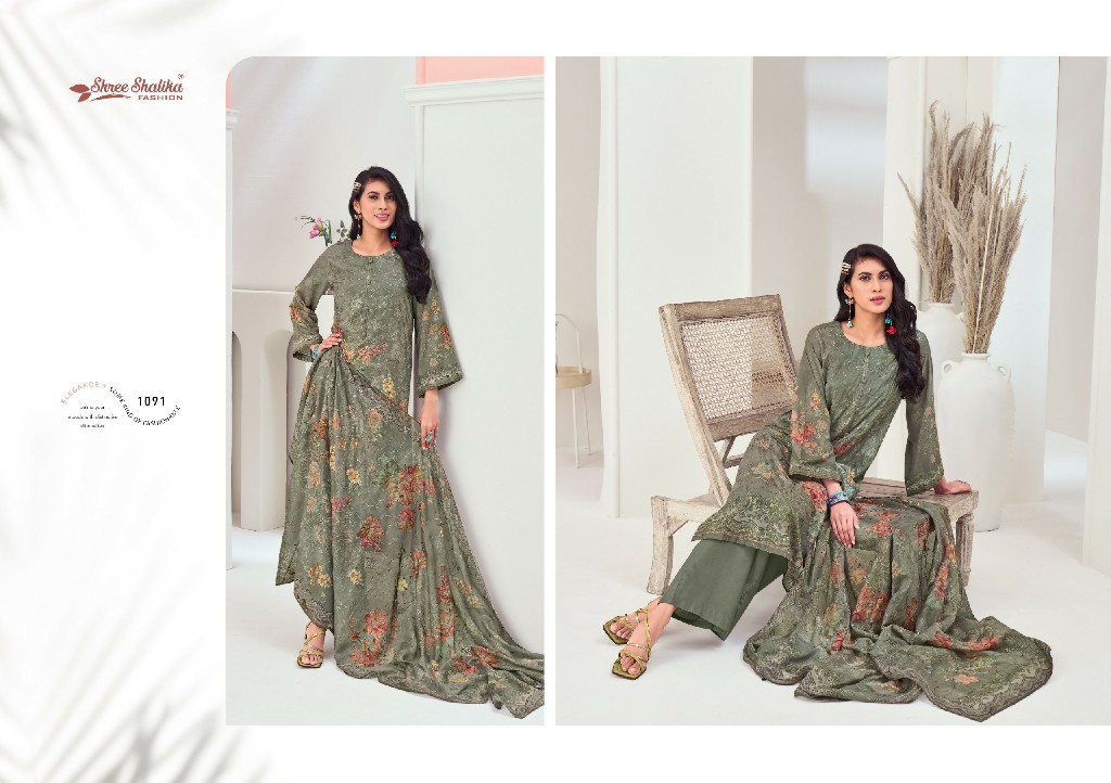 Shree Shalika Shalika Vol-109 Wholesale Lawn Cotton With Embroidery Work Salwar Suits