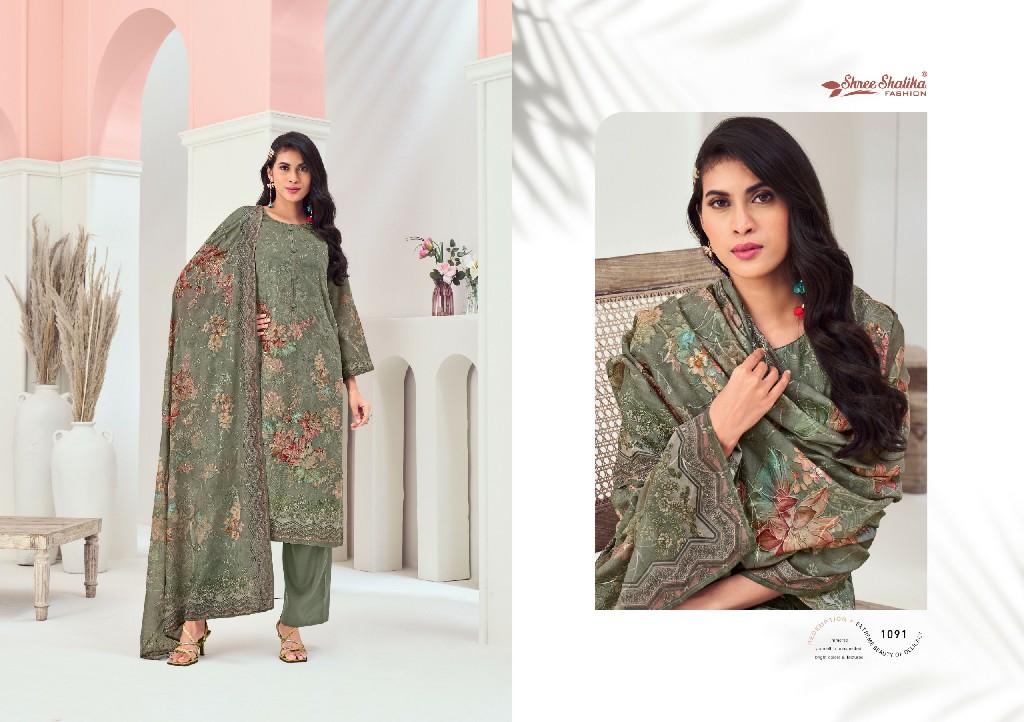 Shree Shalika Shalika Vol-109 Wholesale Lawn Cotton With Embroidery Work Salwar Suits