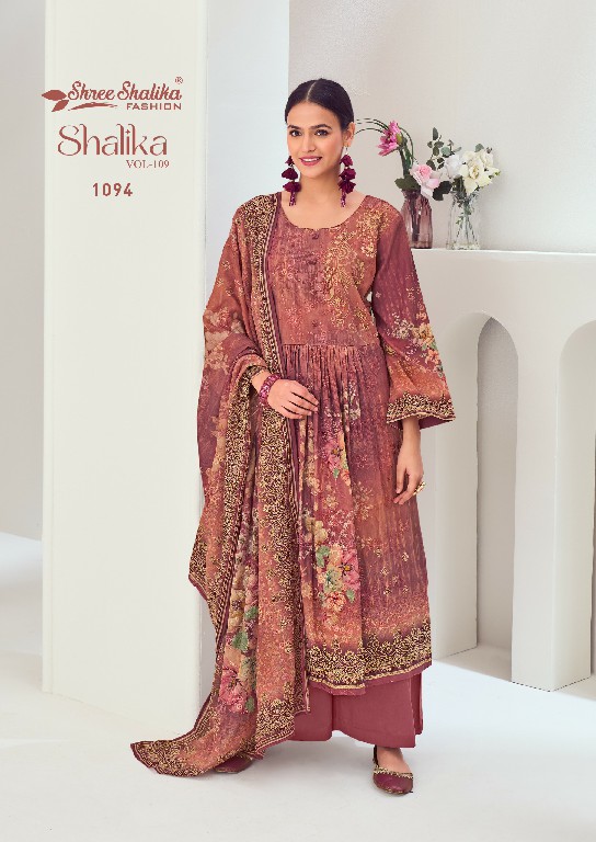 Shree Shalika Shalika Vol-109 Wholesale Lawn Cotton With Embroidery Work Salwar Suits