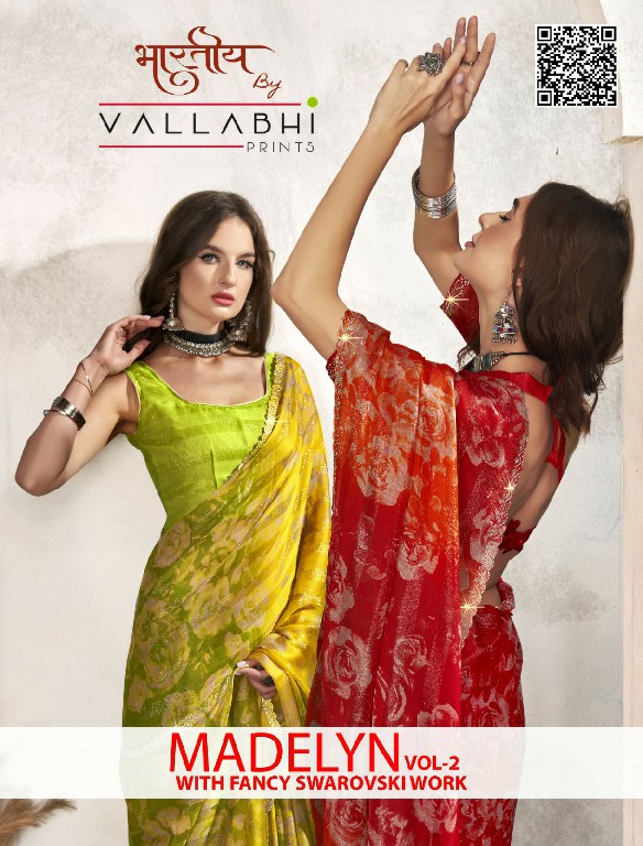 Vallabhi Madelyn Vol-2 Wholesale Fancy Swaroski Work Sarees