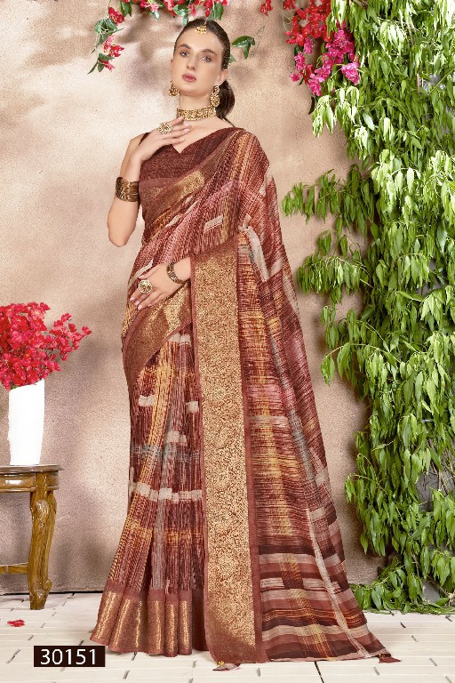 Vallabhi Anuprabha Vol-5 Wholesale Linen Fabrics Sarees