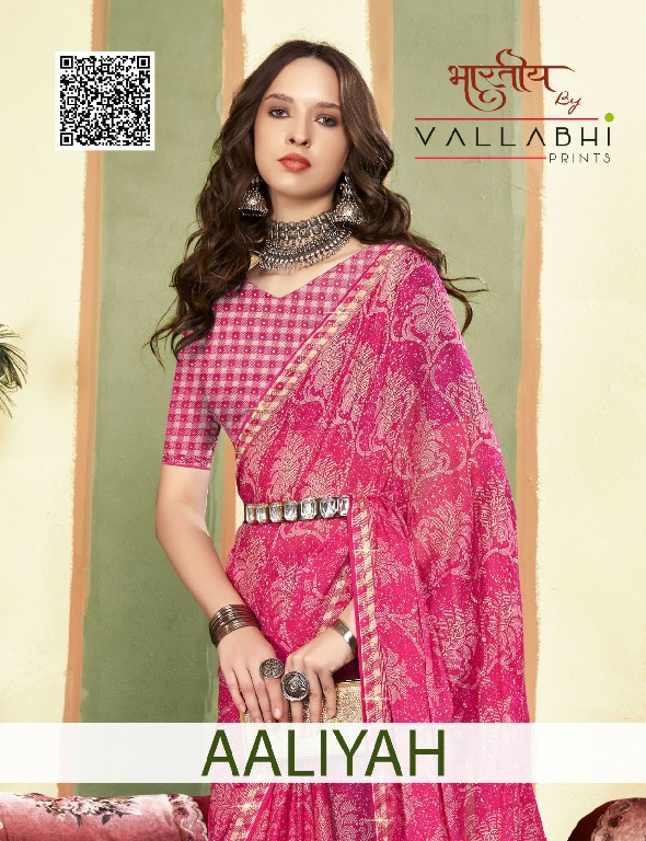 Vallabhi Aaliyah Wholesale Georgette Indian Sarees