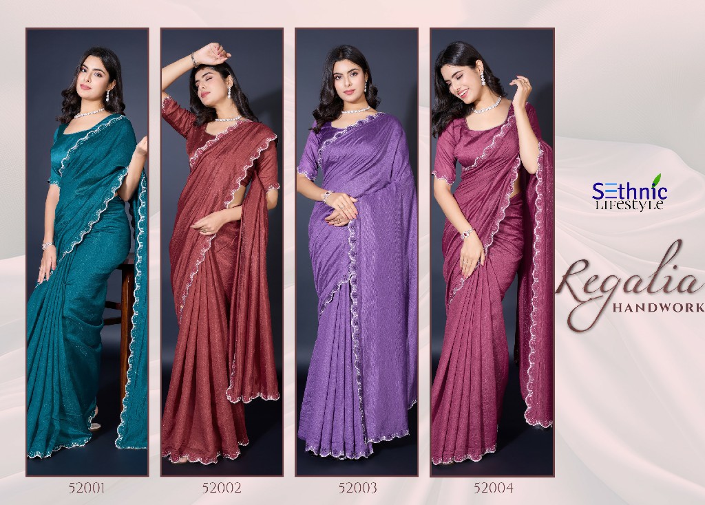 Sethnic Regalia Handwork Wholesale Festive Sarees