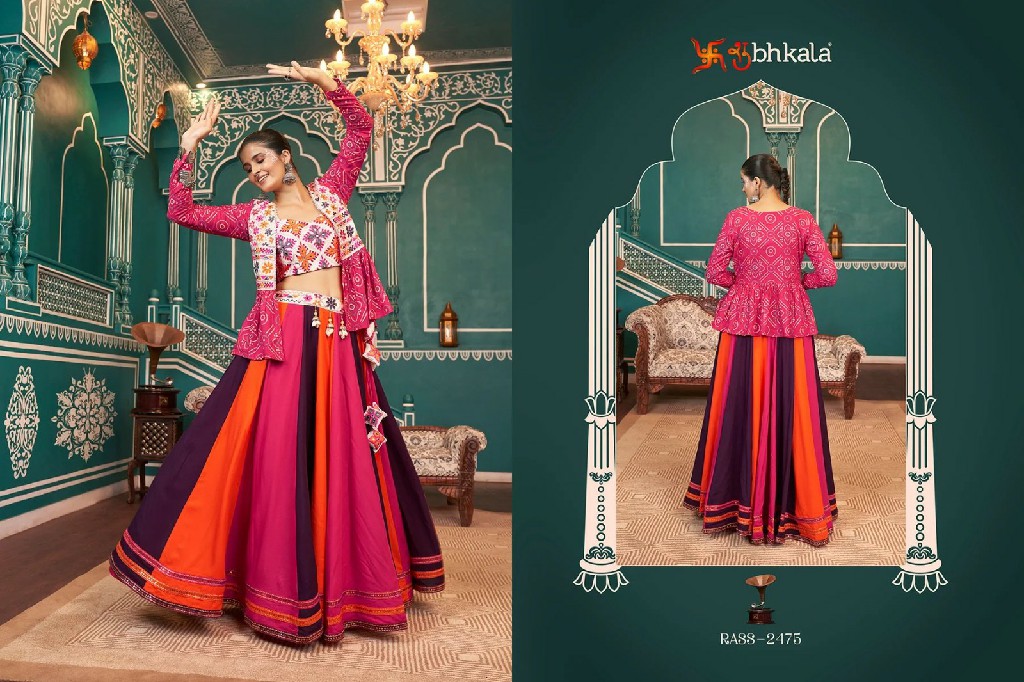 Shubhkala Raas Vol-18 Wholesale Festival Wear Stitched Navratri Collection Jacket Style Chaniya Choli Collection