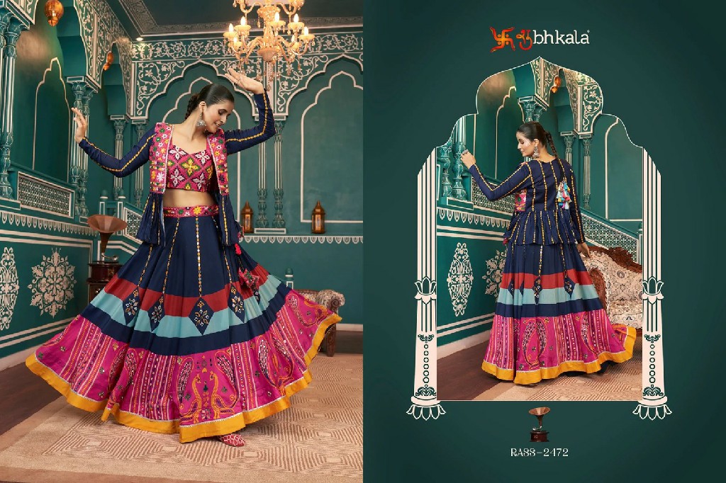 Shubhkala Raas Vol-18 Wholesale Festival Wear Stitched Navratri Collection Jacket Style Chaniya Choli Collection