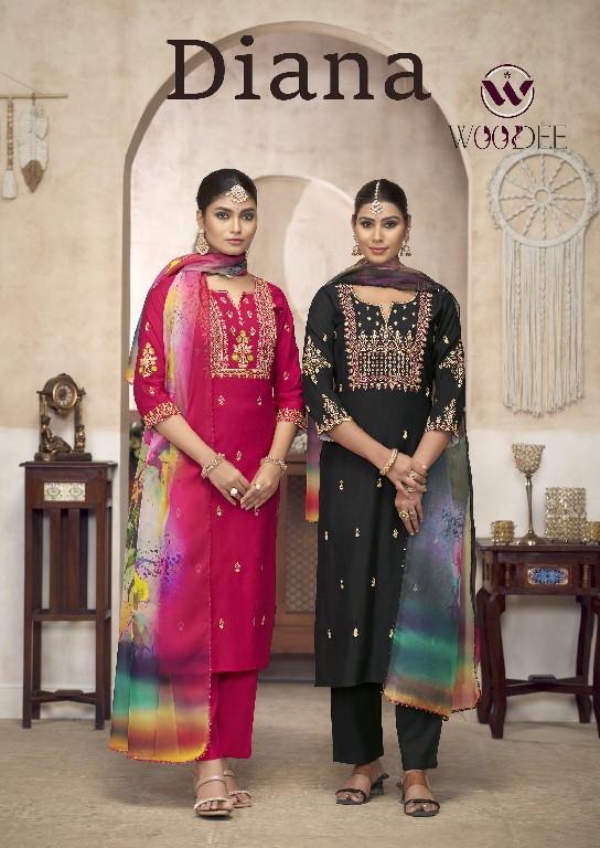 Woodee Diana Wholesale Top With Pant And Dupatta Catalog