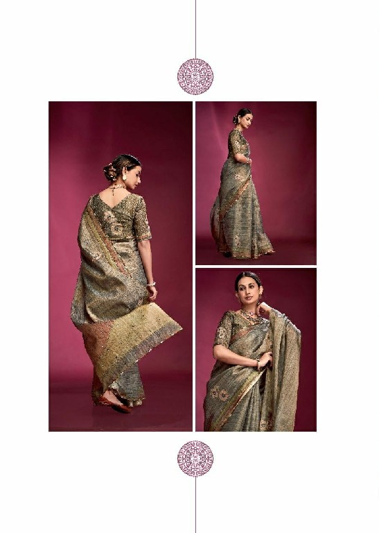 Kala Jamun Dazzling Wholesale Pure Tusser With Hand Based Indian Sarees