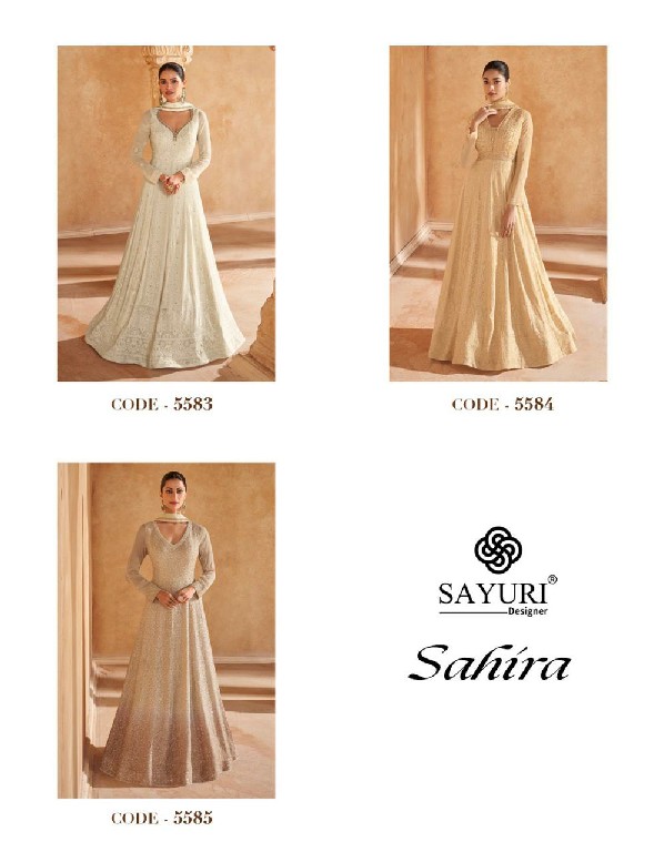 Sayuri Sahira Wholesale Free Size Stitched Gown With Dupatta