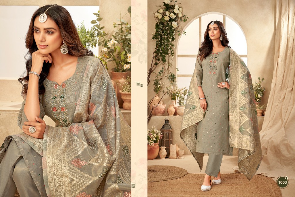 Khushi Anaisha Wholesale Kurti Pent Dupatta Set Handwork Suits