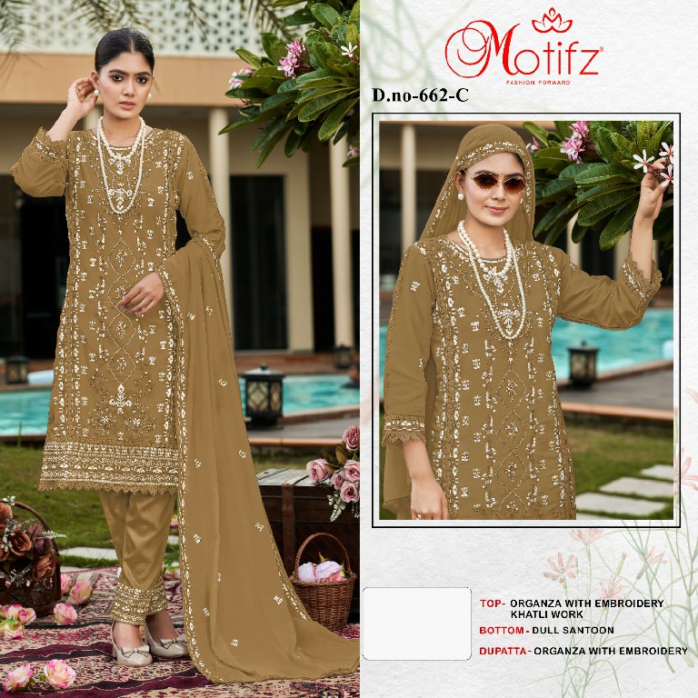 Motifz D.no 662 Wholesale Indian Pakistani Salwar Suits