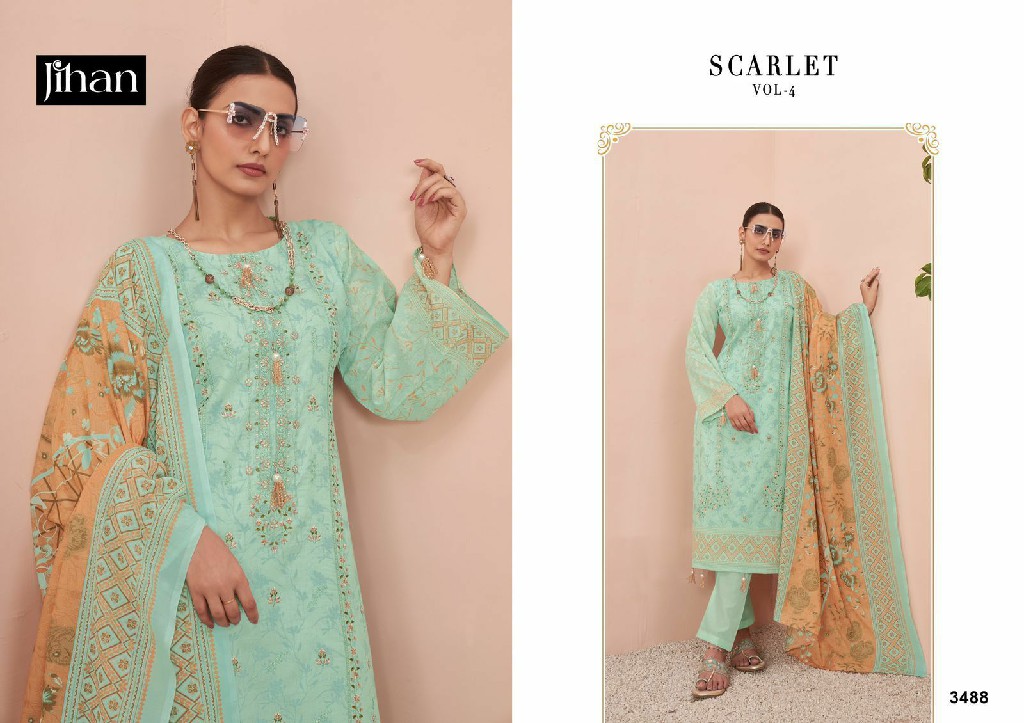 Jihan Scarlet Vol-4 Wholesale Indian Pakistani Salwar Suits