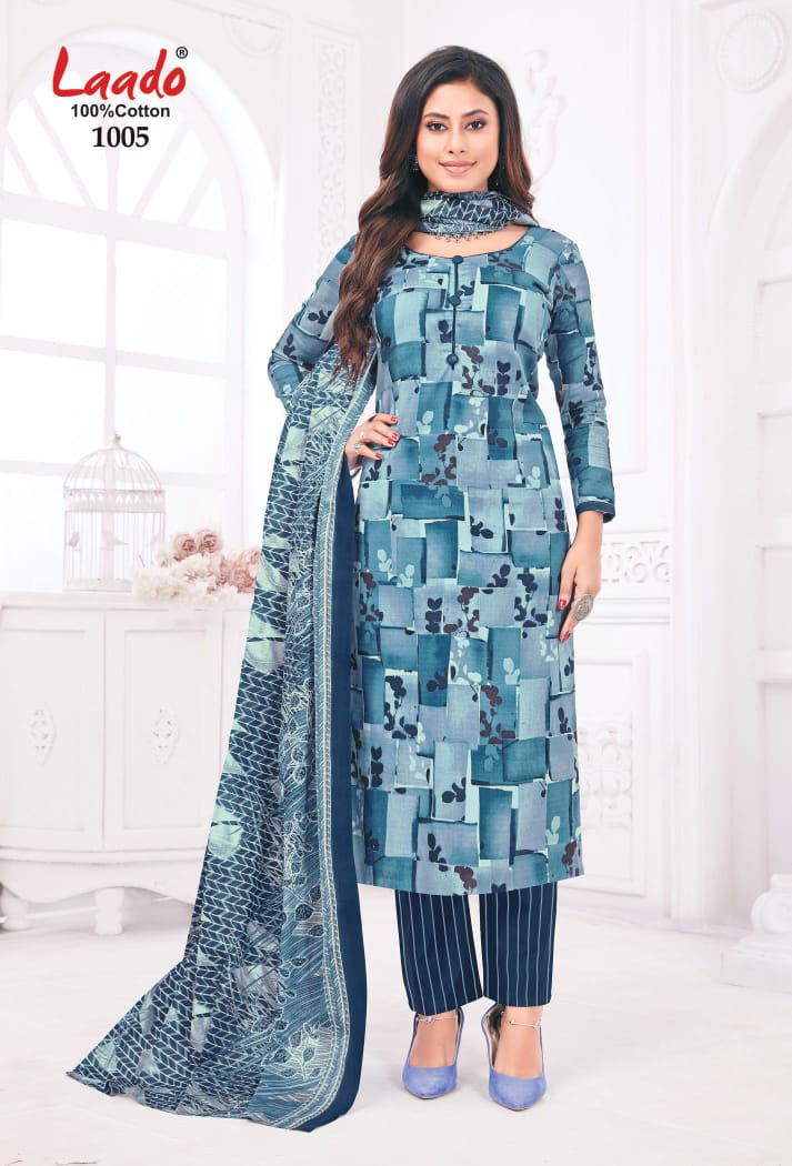 Laado Princess Vol-1 Wholesale Pure Cotton Printed Dress Material