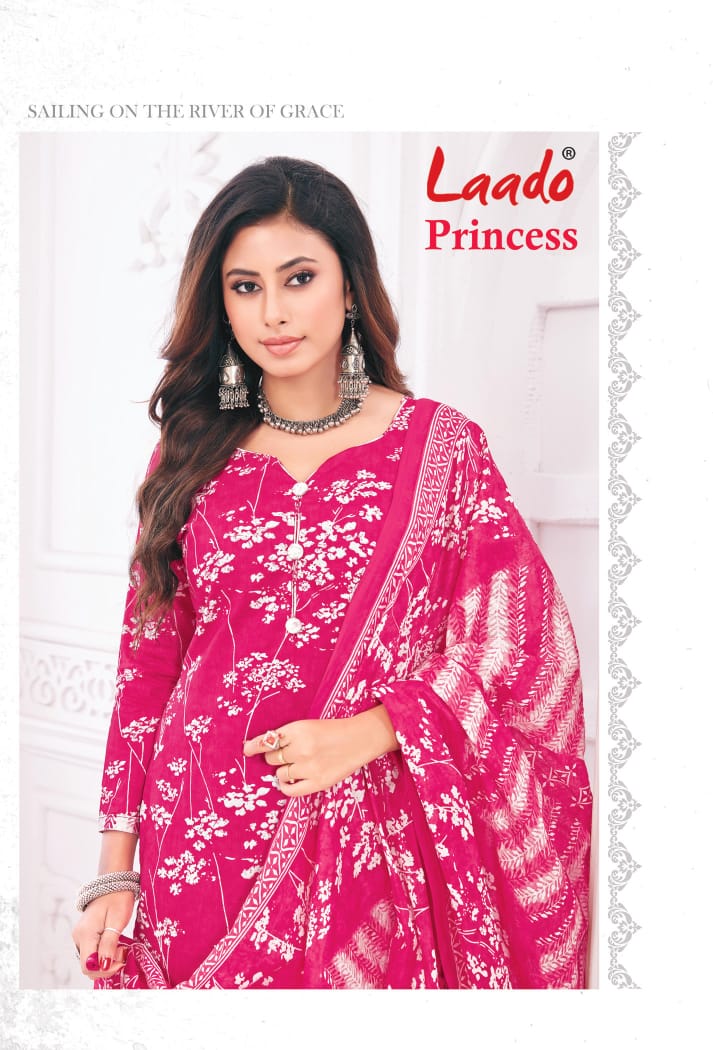 Laado Princess Vol-1 Wholesale Pure Cotton Printed Dress Material