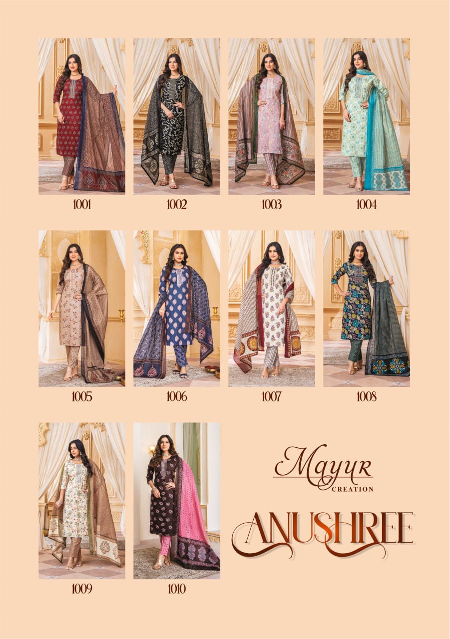 Mayur Anushree Vol-1  Wholesale Readymade Salwar Suits Collection