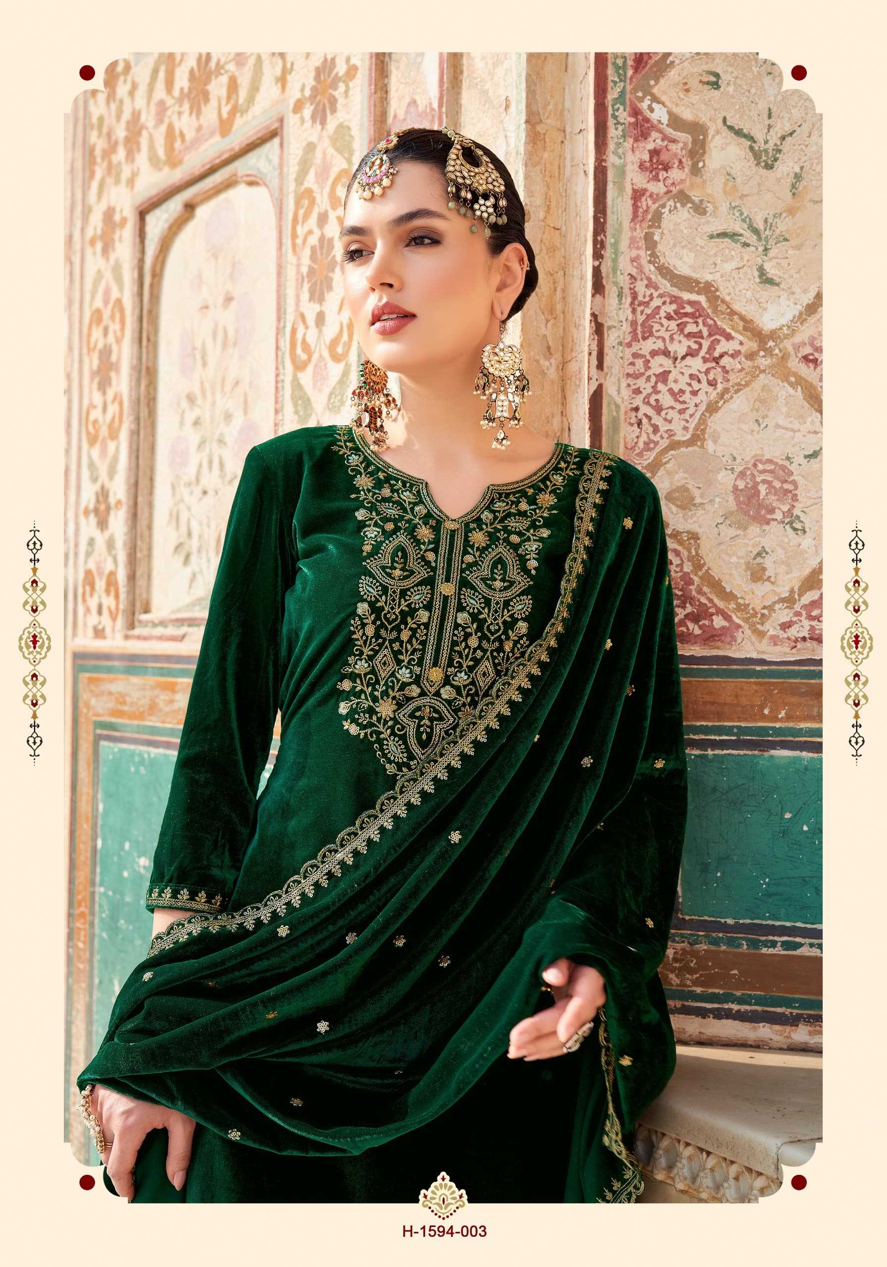 suhaag alok velvet designer pakistani winter special dress material