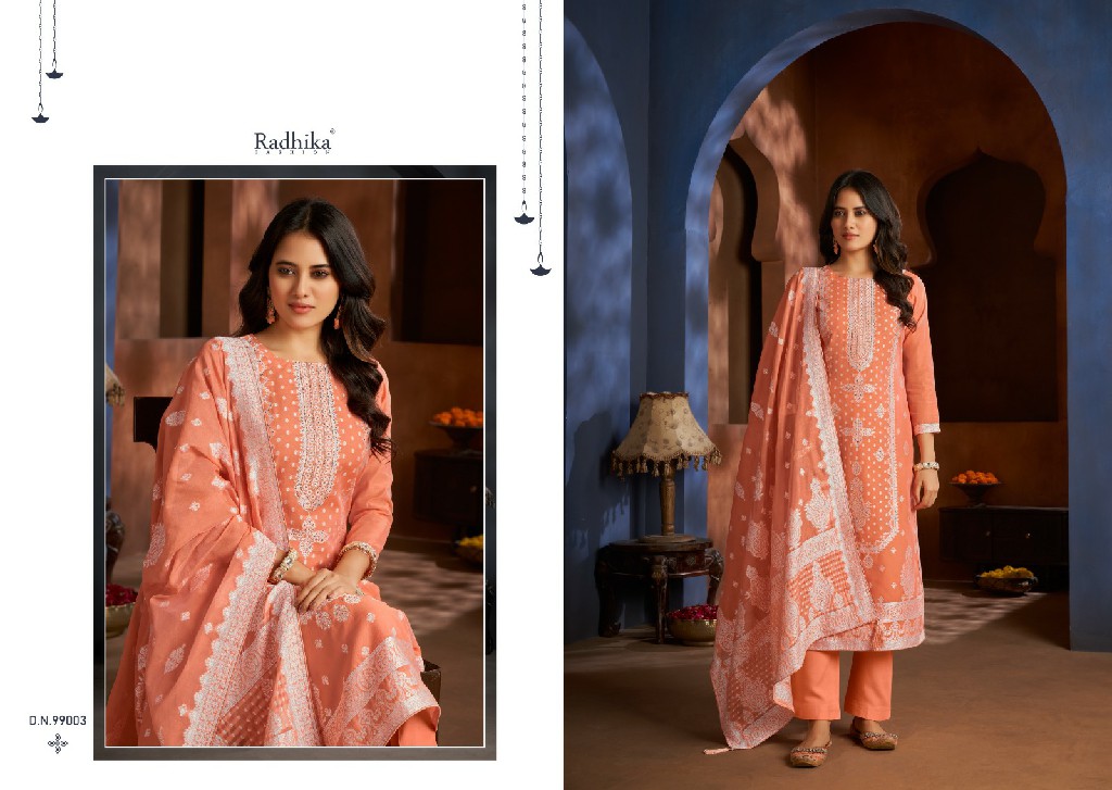 banarasi adha by azara radhika cotton jacquard stylish dress material