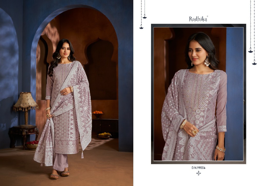 banarasi adha by azara radhika cotton jacquard stylish dress material