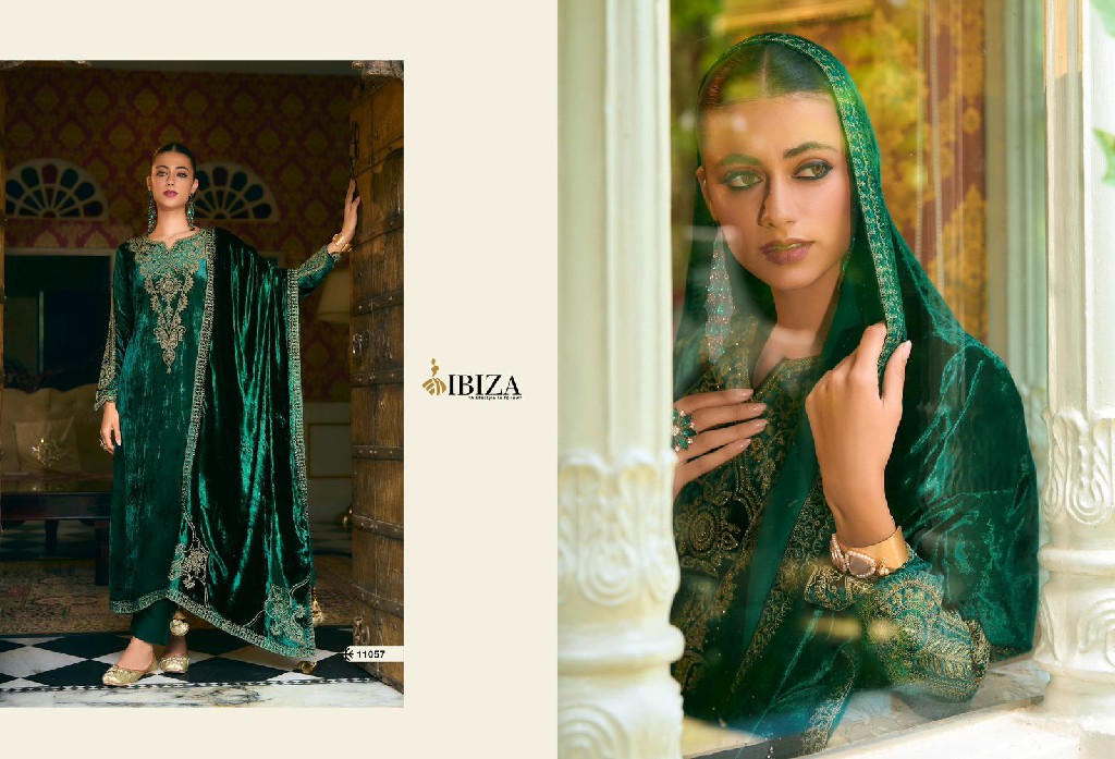 korgen by ibiza viscose velvet designer winter Salwar Suits