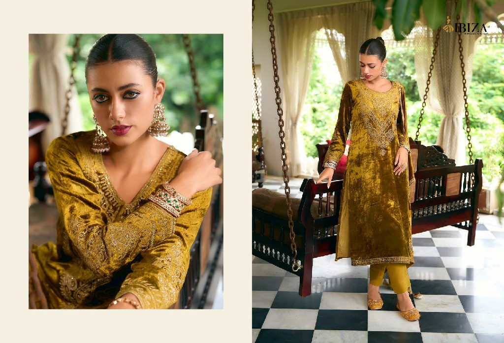 korgen by ibiza viscose velvet designer winter Salwar Suits